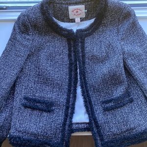 Brooks Brothers dark dark blue and white blazer